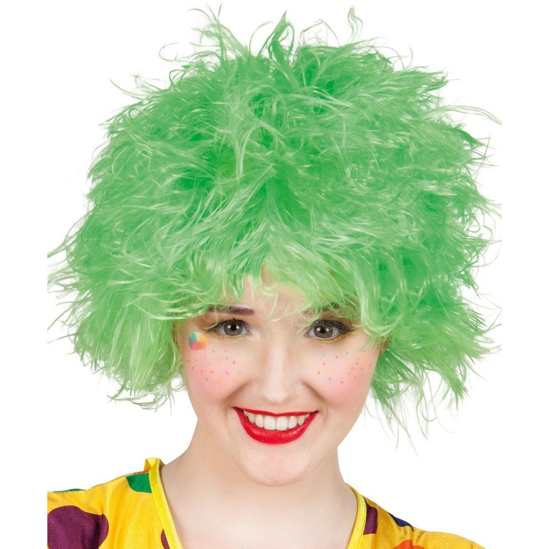 Green curly hair wig Loulou