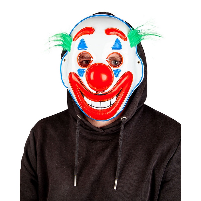 Happy Face LED clown mask