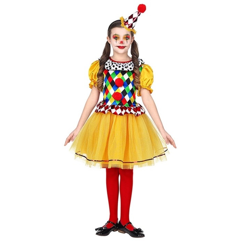 Magical clown costume for girls