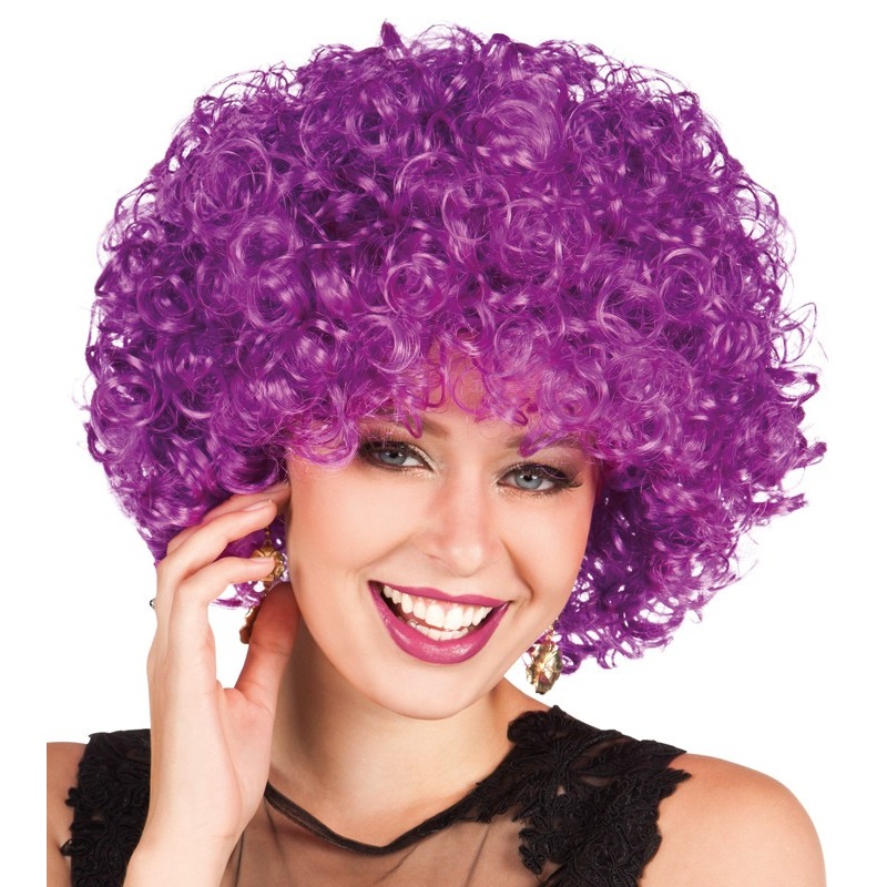 Purple curly wig Liliana