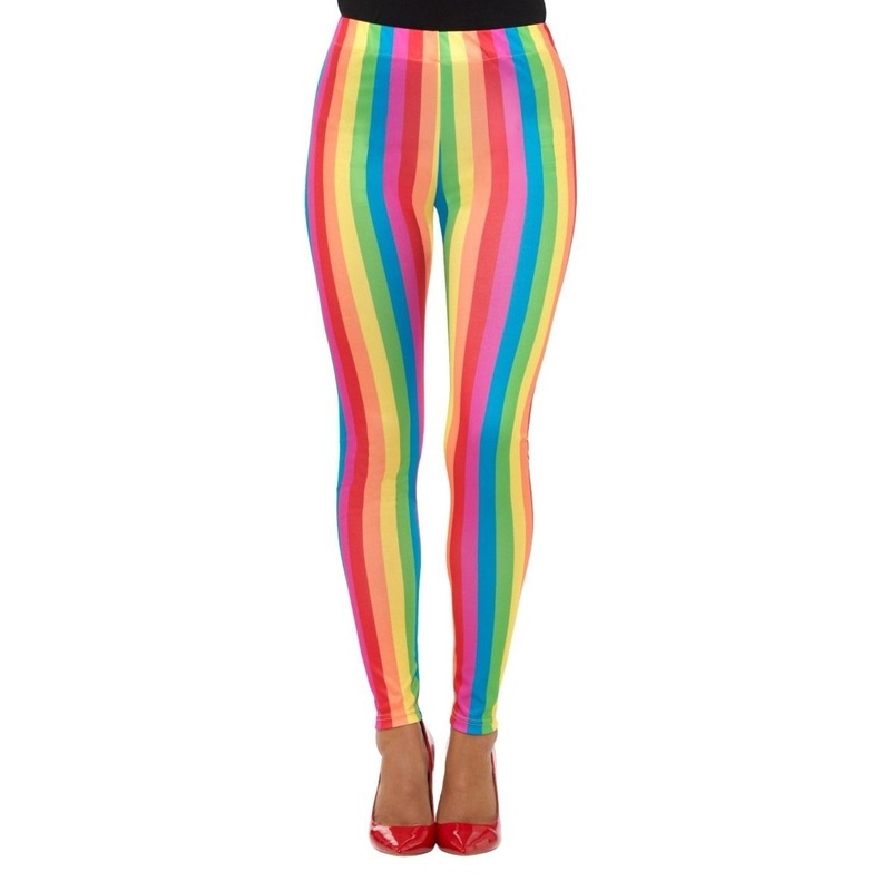 Rainbow clown leggings S