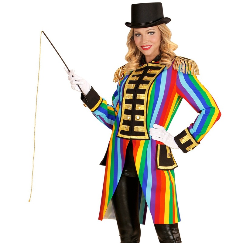 Rainbow tailcoat ringmaster ladies S