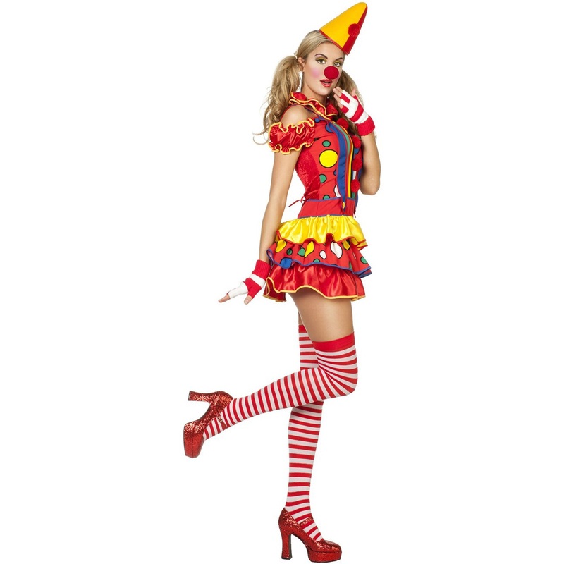 Sexy circus clown ladies costume 34