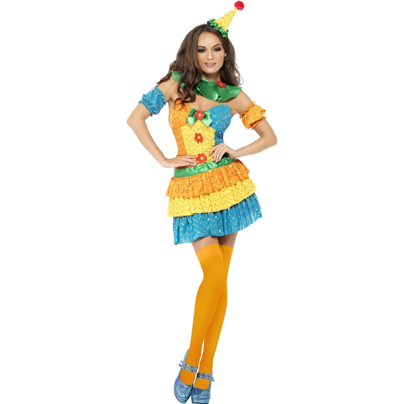 Sweet Candy Girl Clowns ladies costume S
