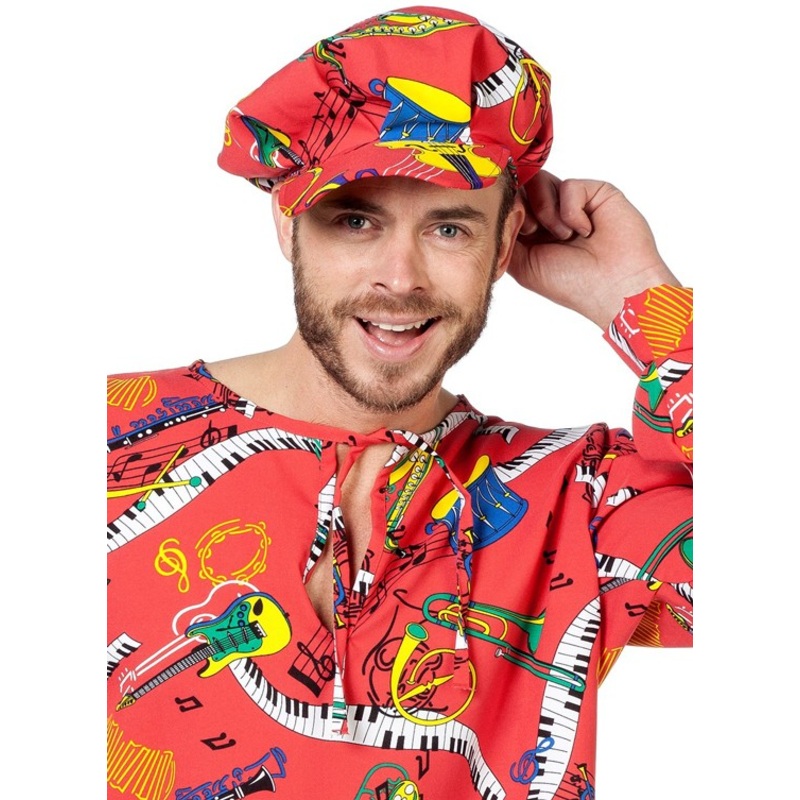 World Of Music Newsboy Cap Red