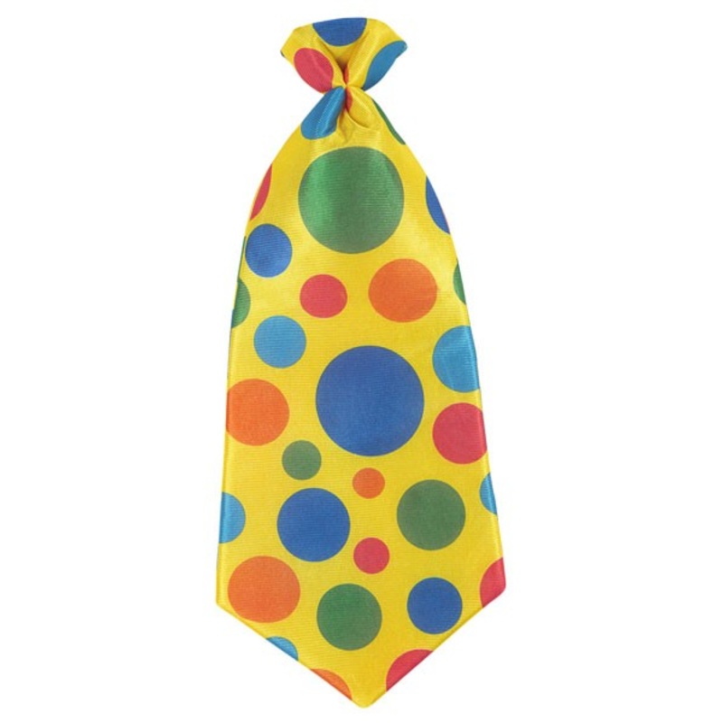 XXL clown tie with dots