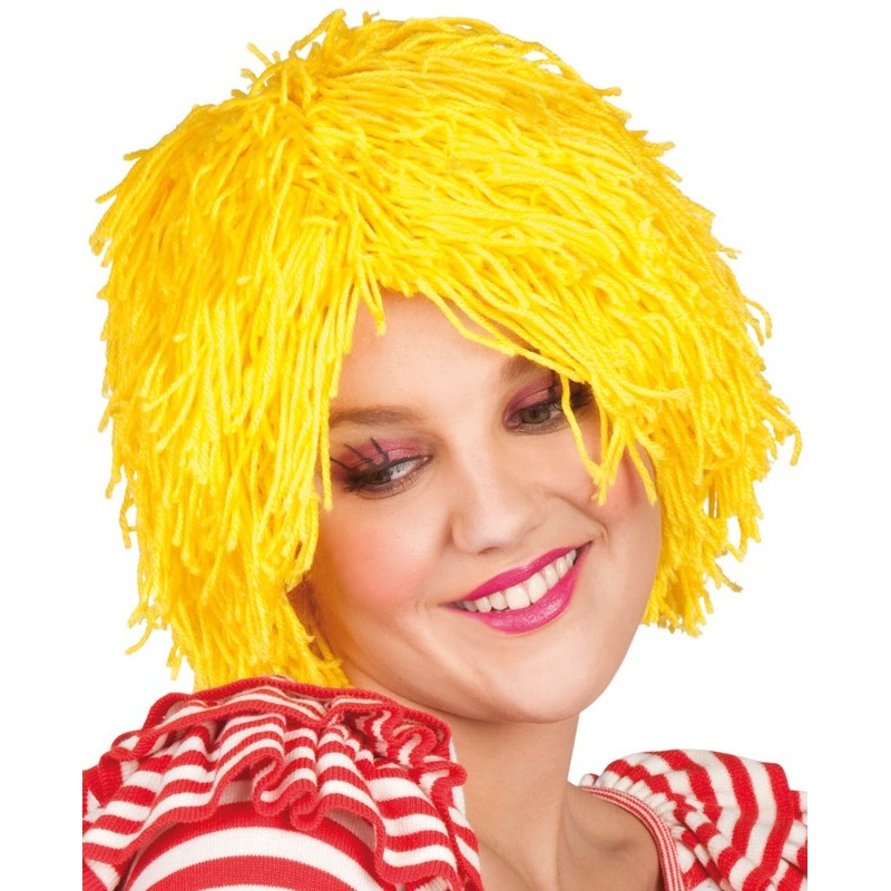 Yellow Wild Shaggy Wig