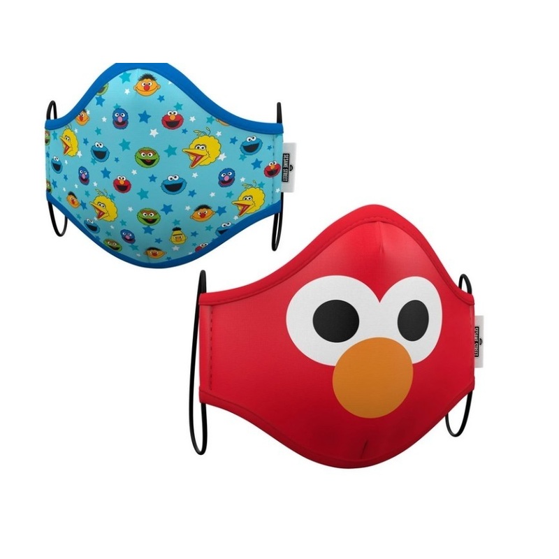 2 Elmo and Friends adult mouth-nose masks