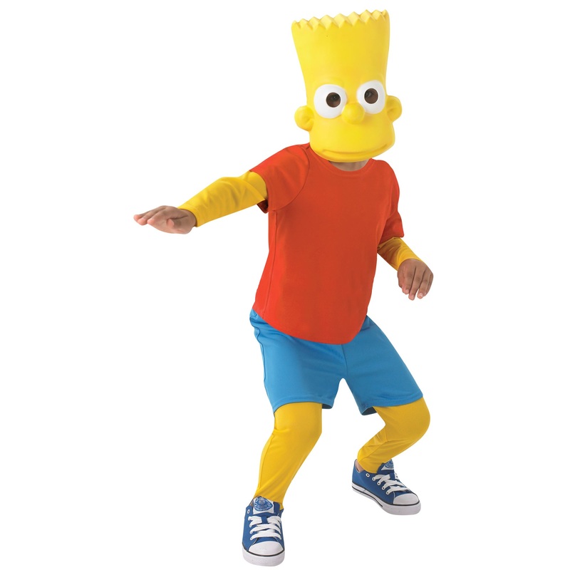 Bart Simpson mascot child costume S
