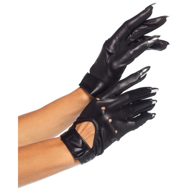 Biker gloves with claws