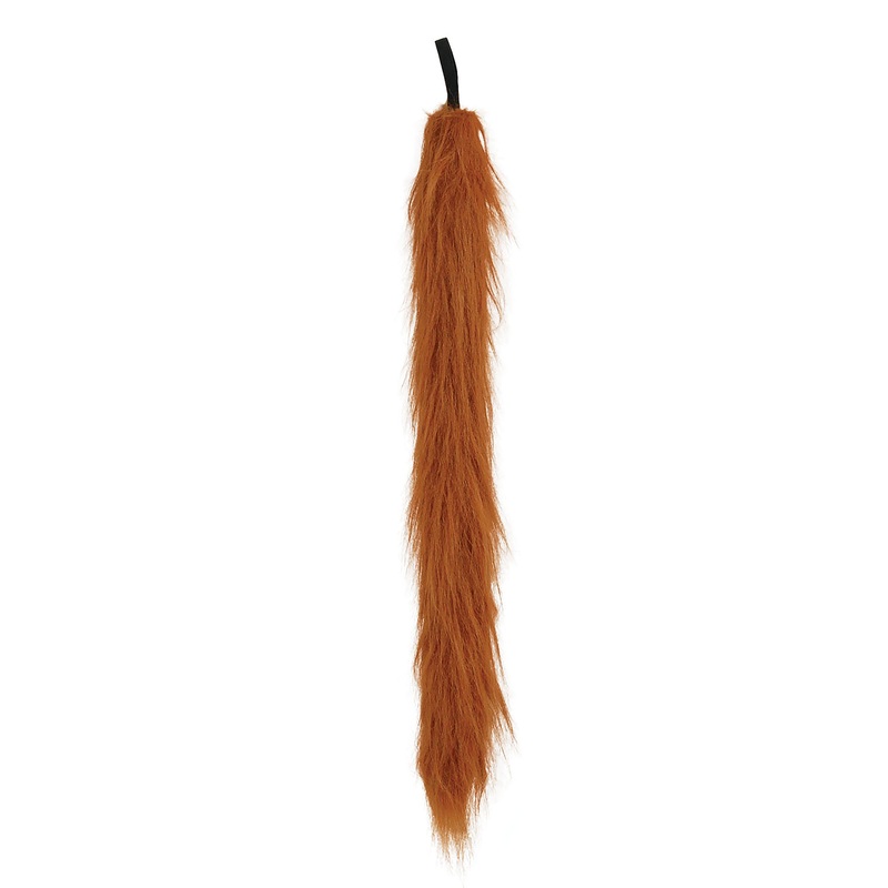 Brown plush animal tail