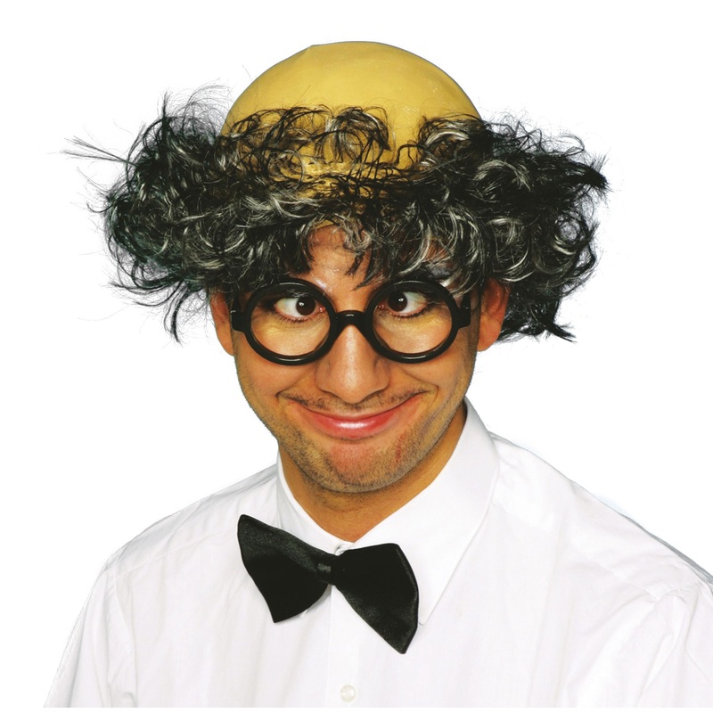 Crazy thinker plate wig