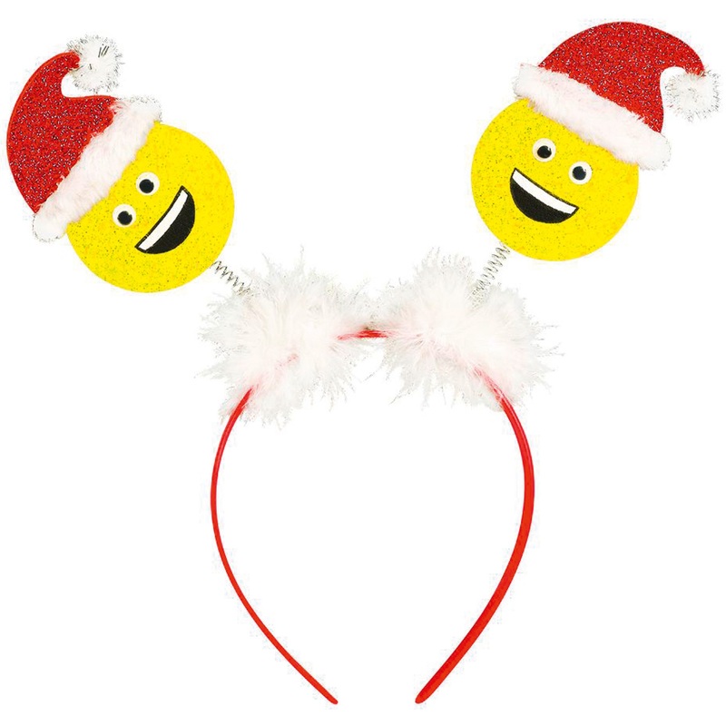 Funny headband with a laughing Santa
