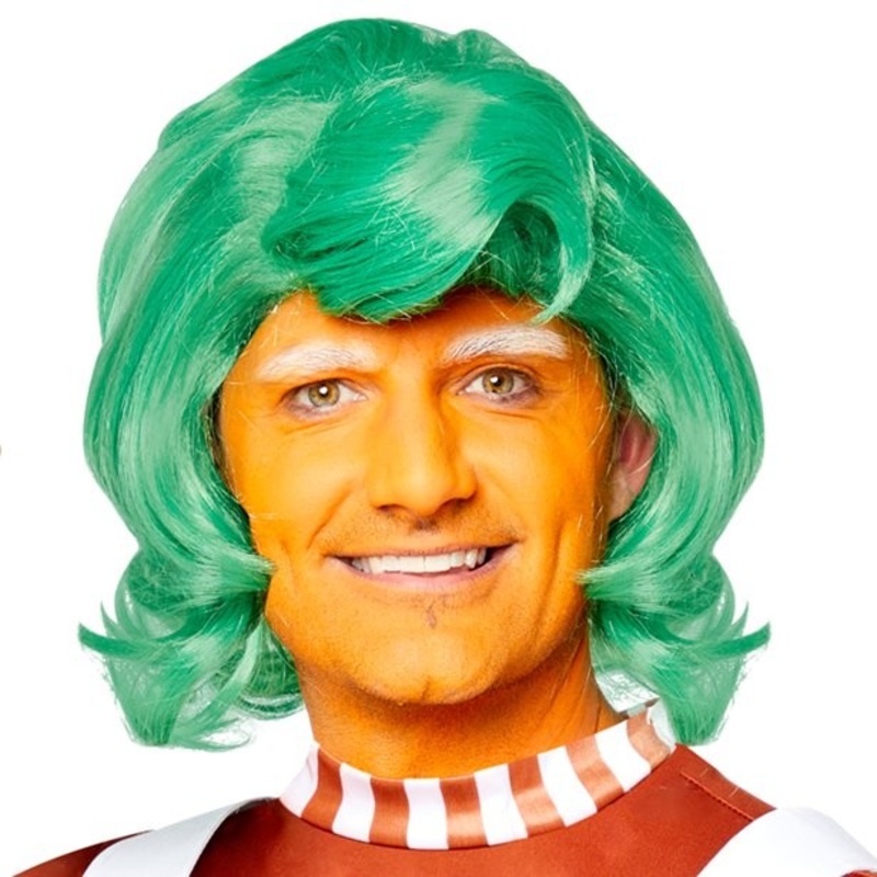 Green Oompa Loompa wig
