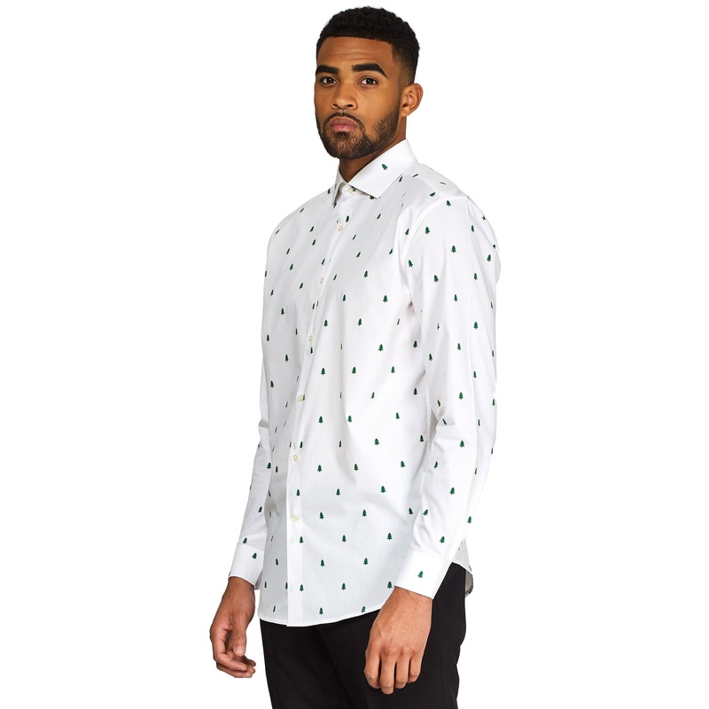 OppoSuits Christmas Trees shirt for men XS