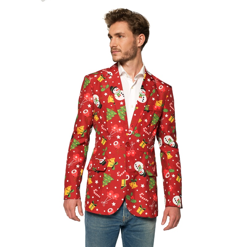 Suitmeister Blazer Christmas Red Icons S