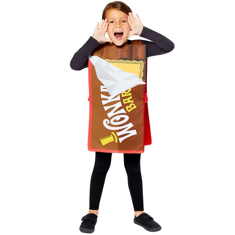 Wonka chocolate bar kids costume