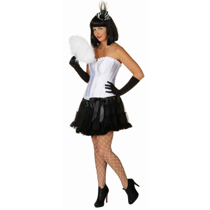 Black burlesque petticoat skirt S-M