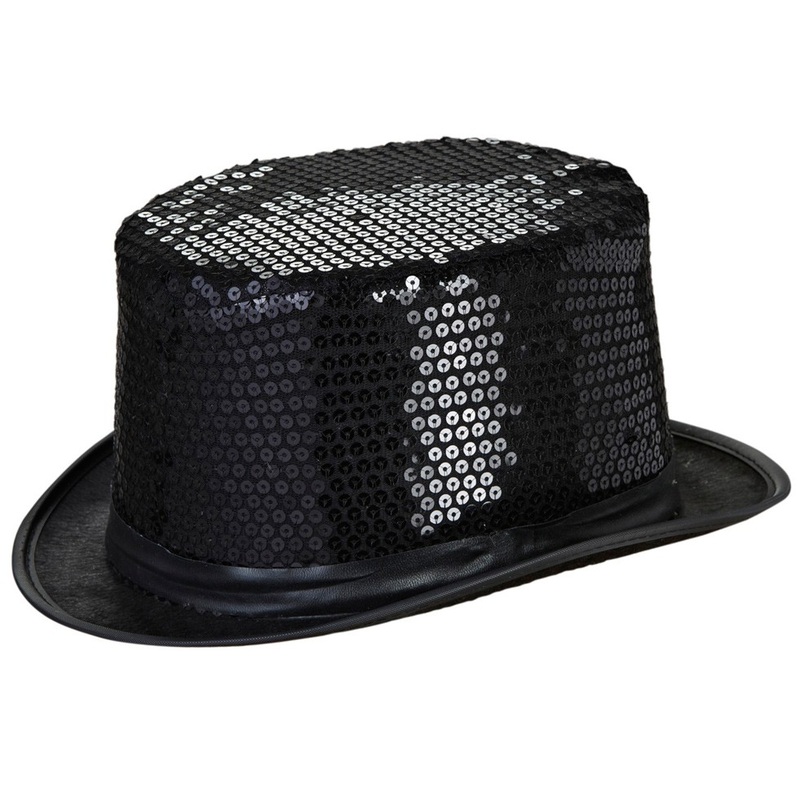 Black sequin cylinder