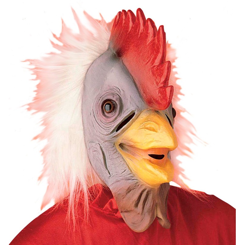 Chicken head mask deluxe