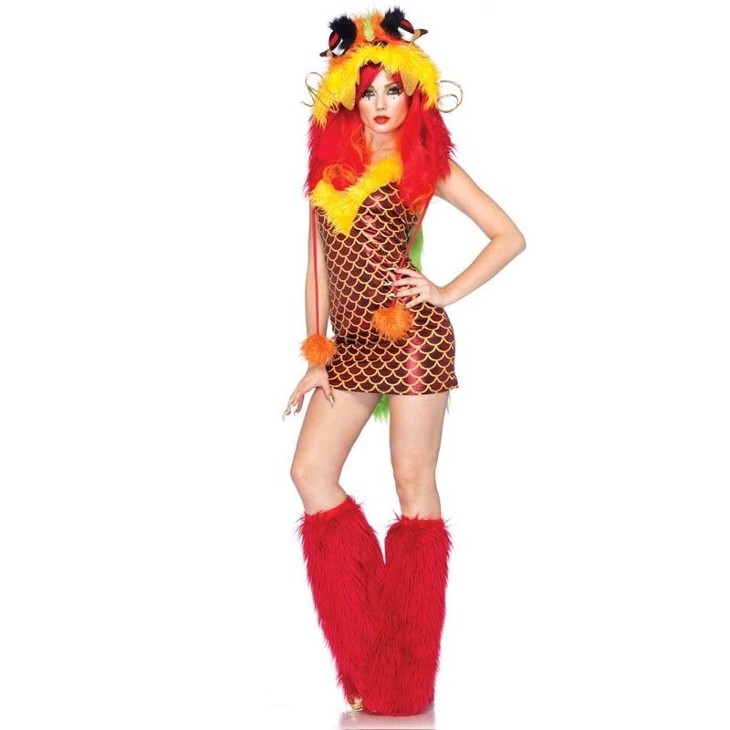 Crazy Dragon Lady costume S-M
