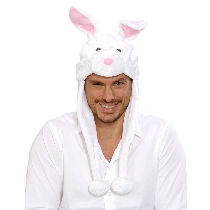 Cuddly rabbit hat Oskar