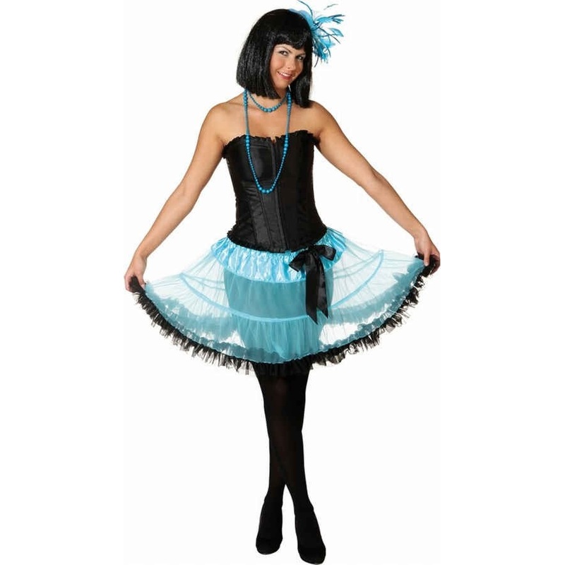Paris 20s tulle skirt in turquoise S-M