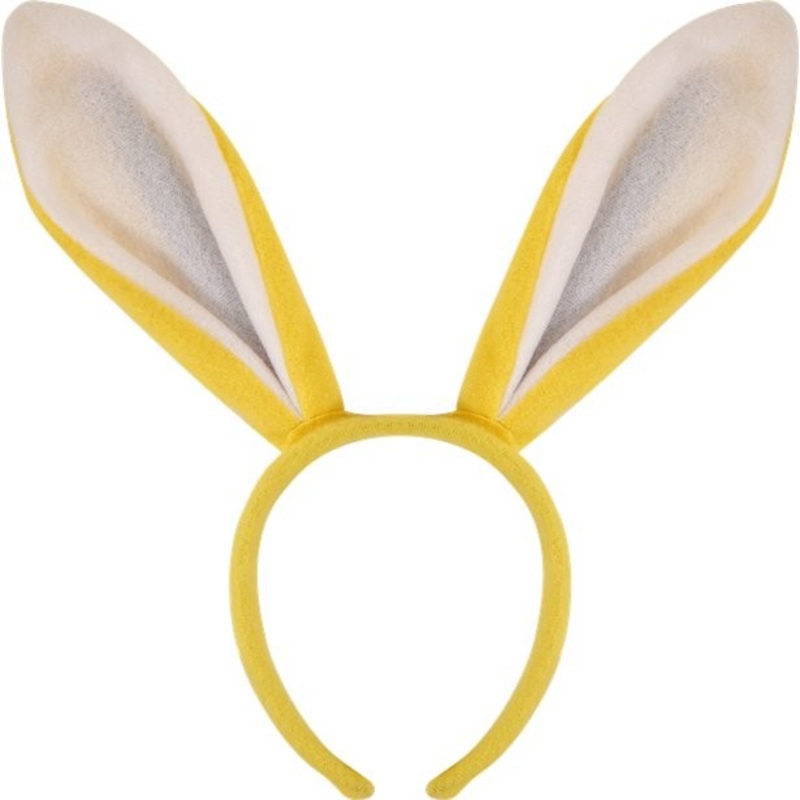 Rabbit ears hair yellow