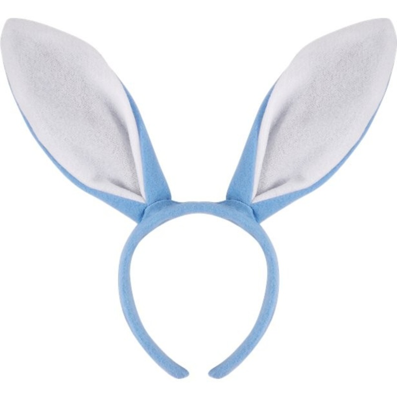 Rabbit ears headband blue
