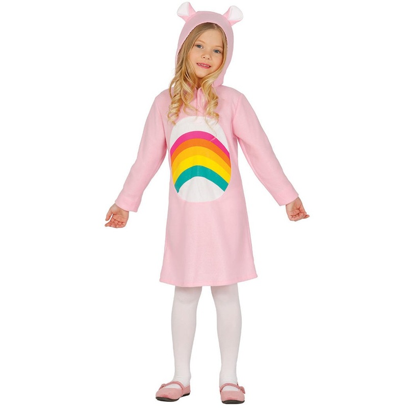 Rainbow pink bear costume for kids