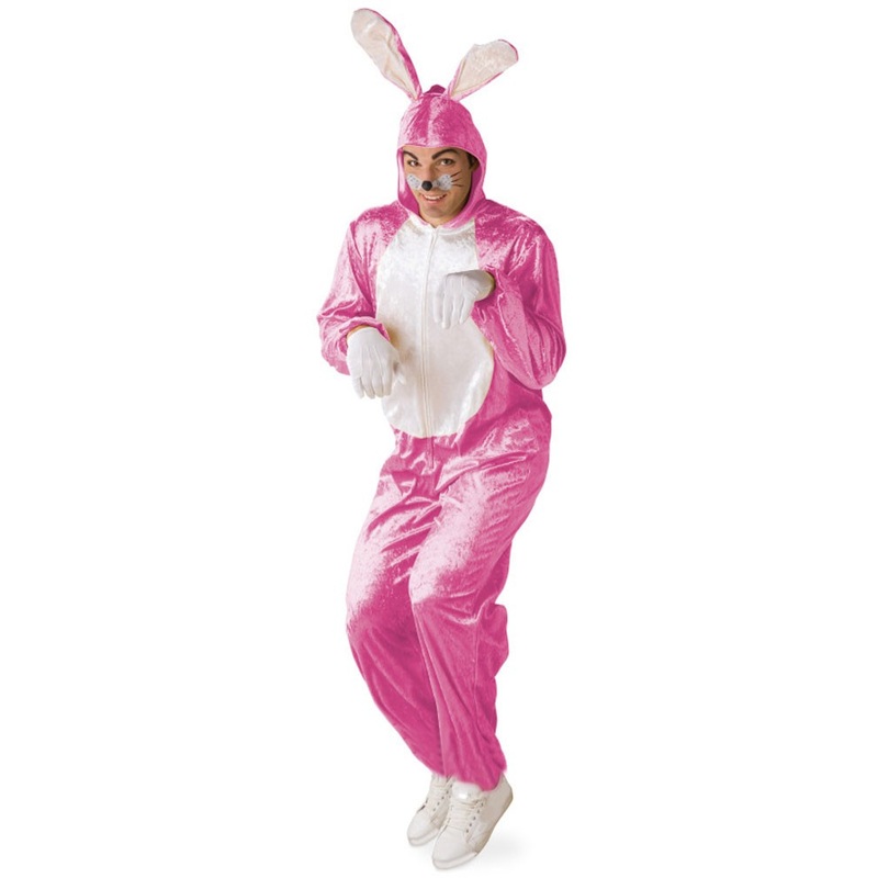 Sweet rabbit men's costume pink L