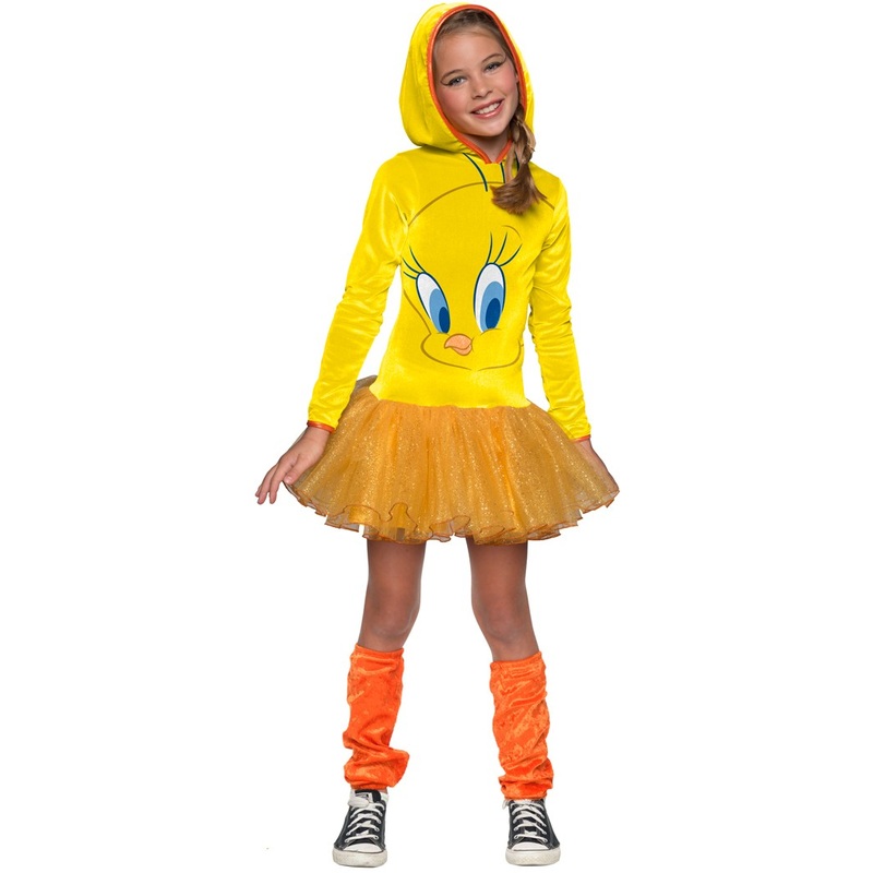 Sweet tweety little bird costume for girls S