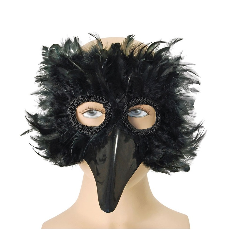 Venetian bird mask black
