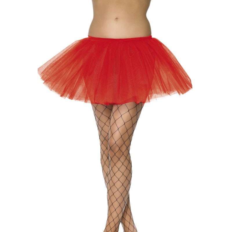 4-layer tutu underskirt red 30 cm