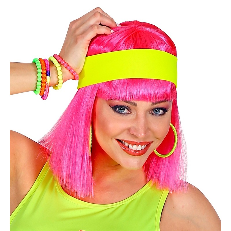 80s neon headband Kathy yellow