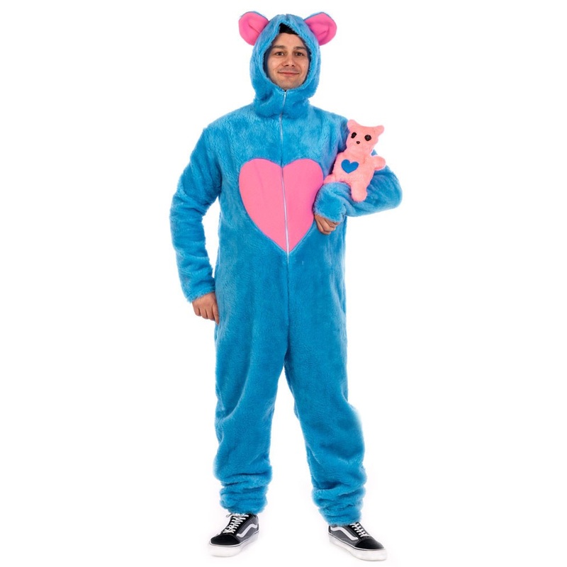 Bear men costume blue XS