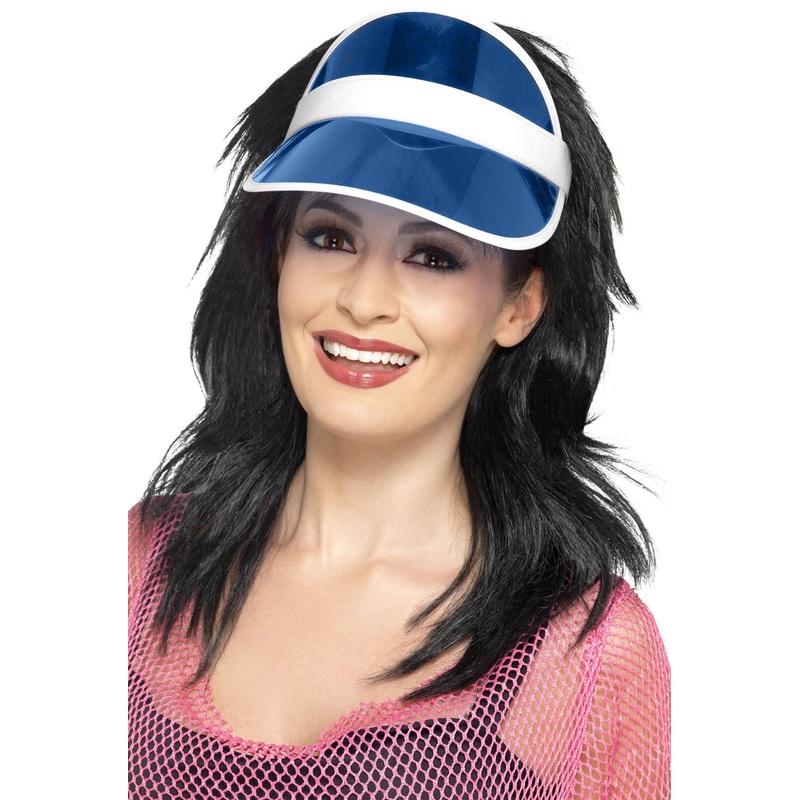 Blue sun visor