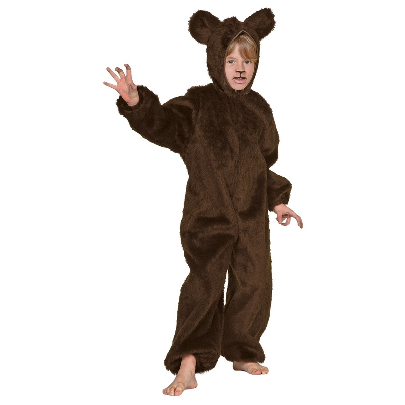 Fluffy bear children's plush costume 104