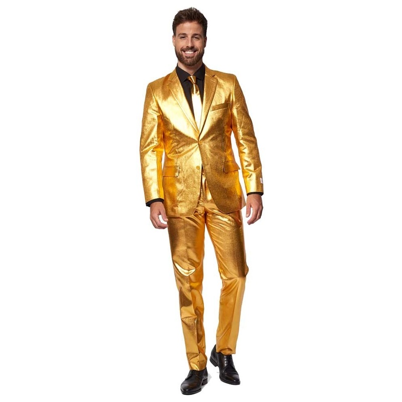 Groovy Gold OppoSuits Party Suit Mens 46