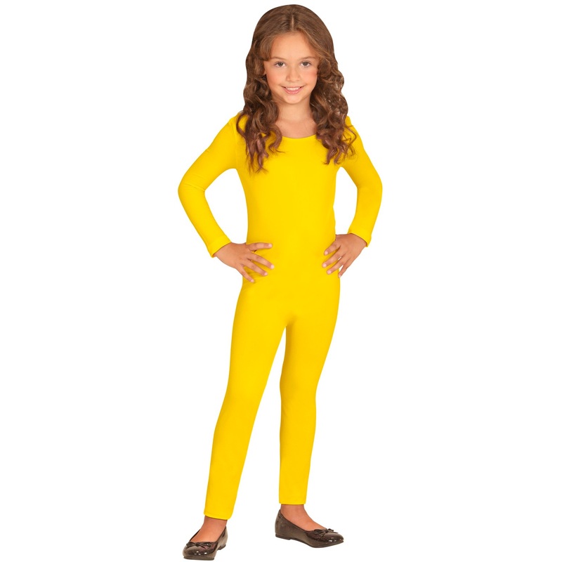 Long-sleeved children's bodysuit yellow