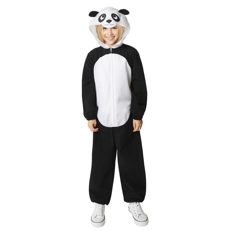 Panda overall children's costume