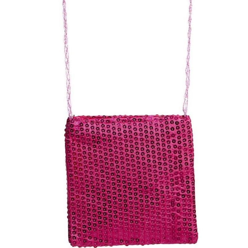 Pink pelly sequin bag
