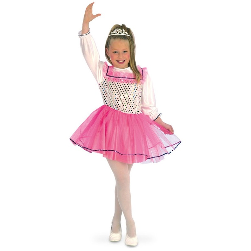 Sparkling pink ballerina costume for kids 116