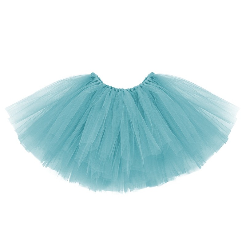 Tutu in turquoise with orange bow, waist circumference 95cm