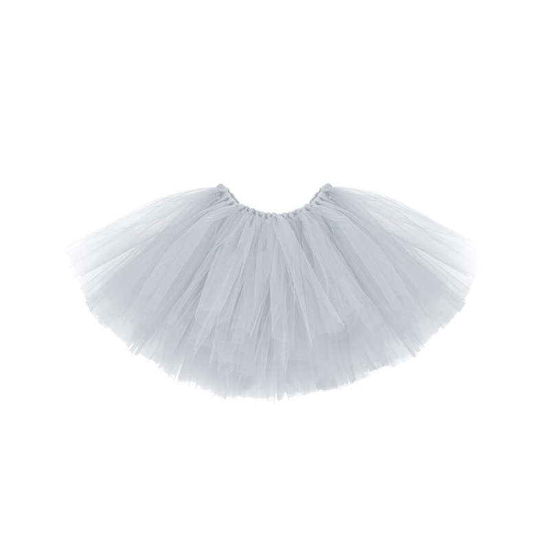 Tutu skirt gray with bow 25cm