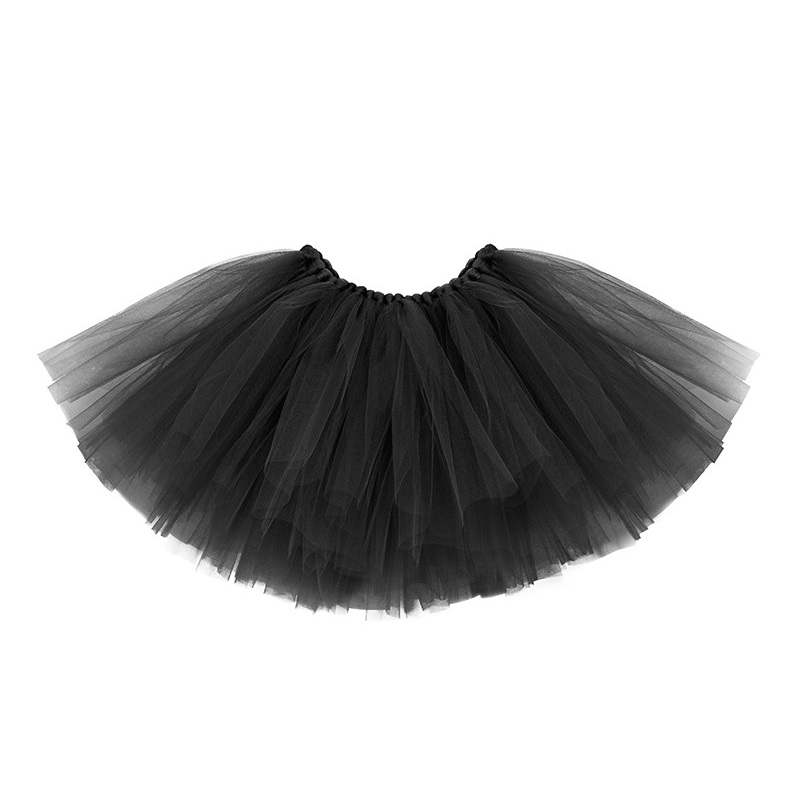 Tutu skirt with bow in black 34cm