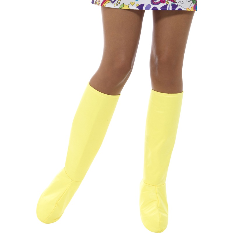 Yellow funky boot tops