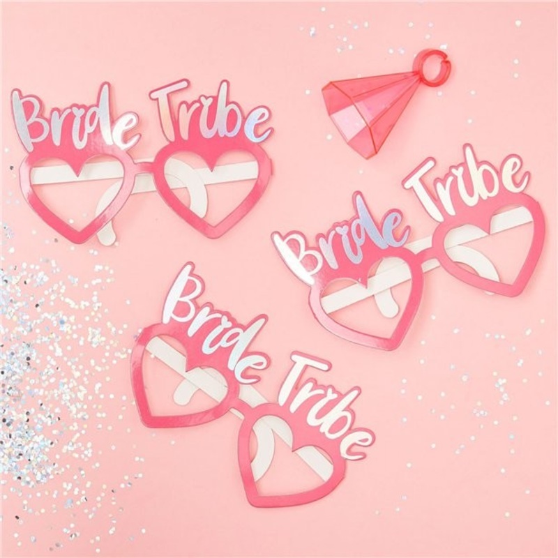 8 Bride Tribe party glasses