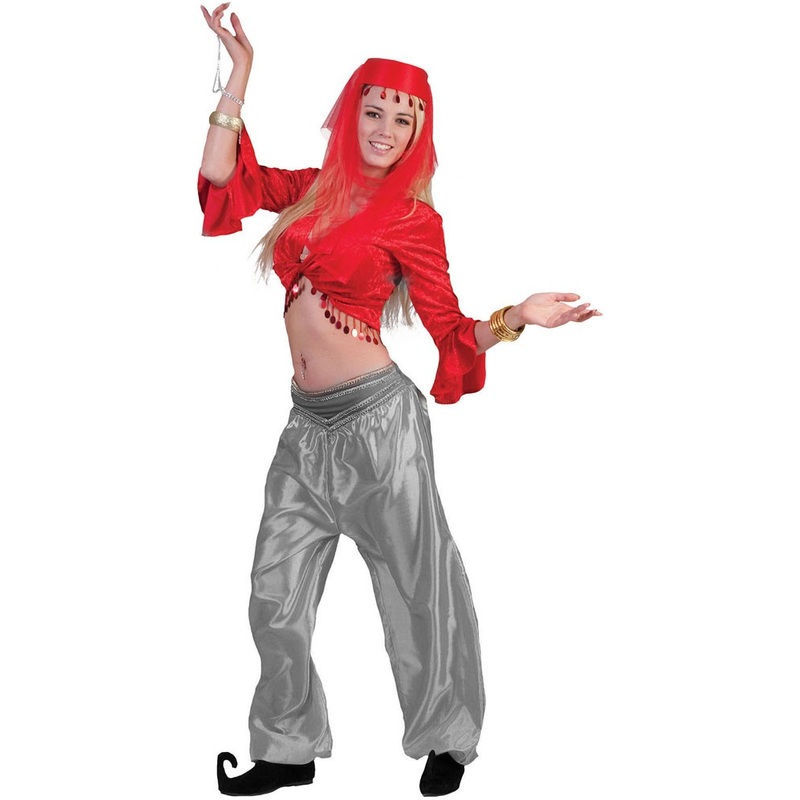 Belly dancer Laurina top red