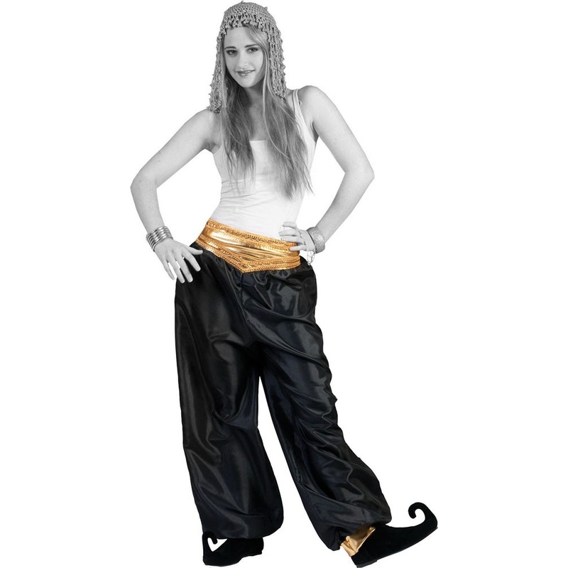 Genie In The Bottle Black Harem Pants For Women